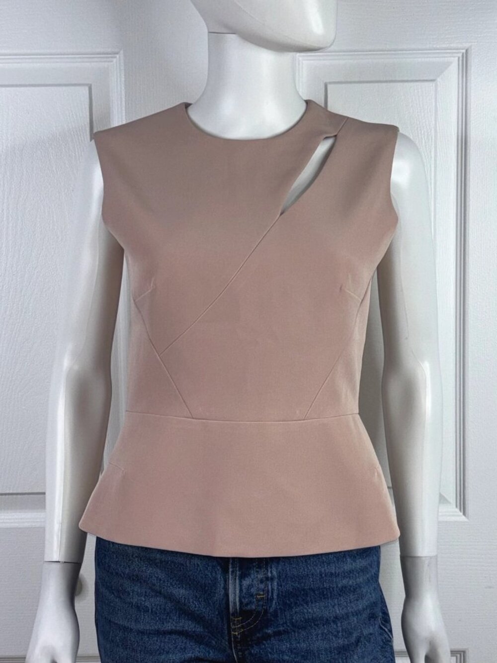 SANDRA ANGELOZZI women's fitted sleeveless top small